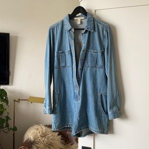 Life in progress denim romper